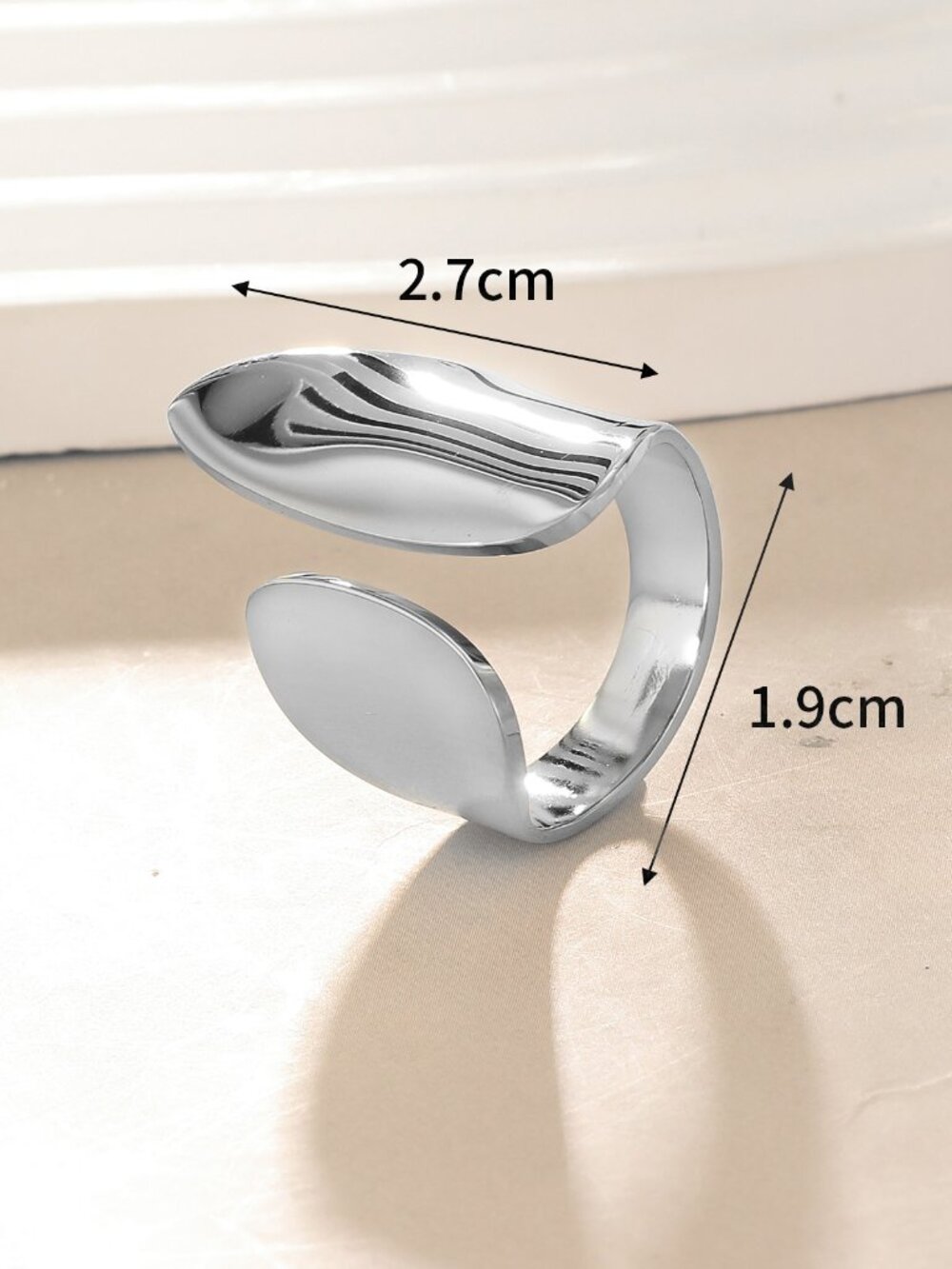 The Modern Ring - White Gold Plated - Picture 6 of 6